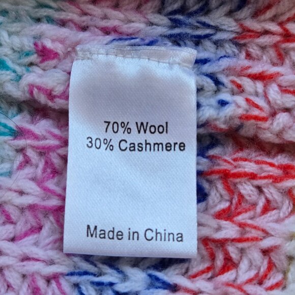 NWOT La Ligne Cherie Wool Cashmere Striped Pastel Sweater Medium - Picture 4 of 11